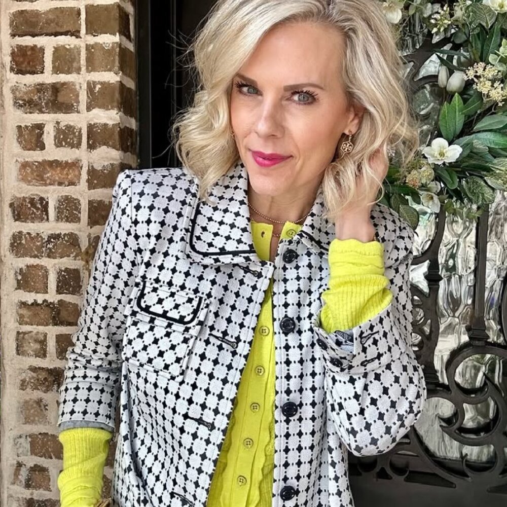 Cabi 6454 Lime Luster Cardigan Spring 2024 XLarge EUC